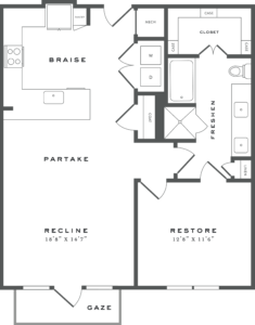 one bedroom luxury apartment